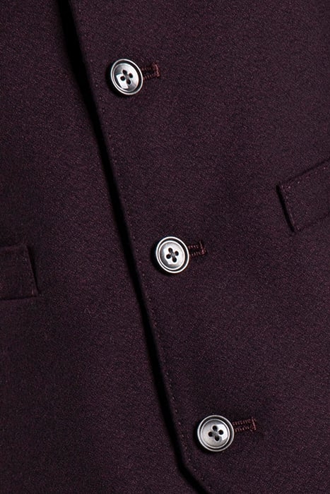 MB MALBEC FLANNEL SUIT WAISTCO BLACK 3