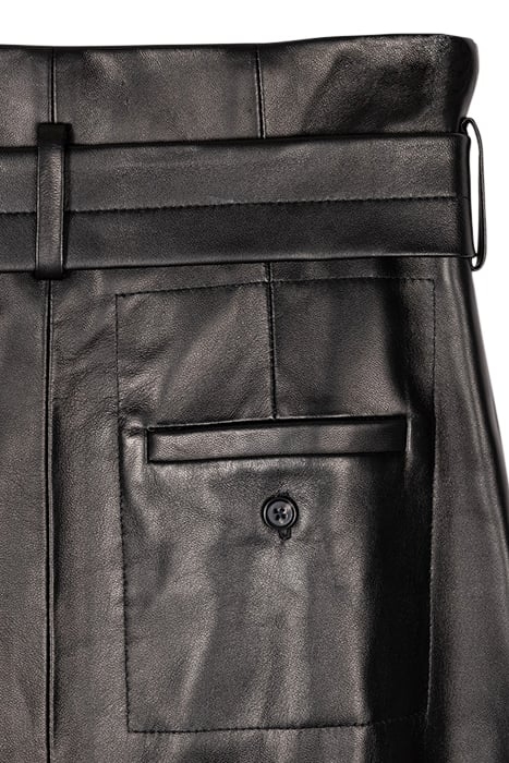 WOMENS LEATHER TROUSER BLACK 7