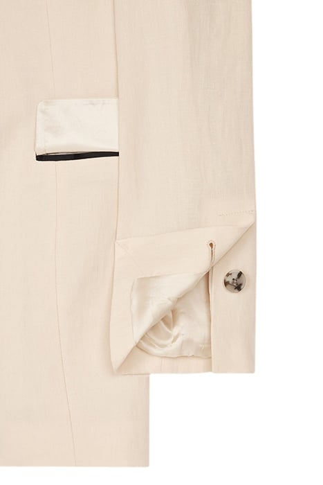 WOMENS JACKET SATIN LAPEL MAYONNAISE 7