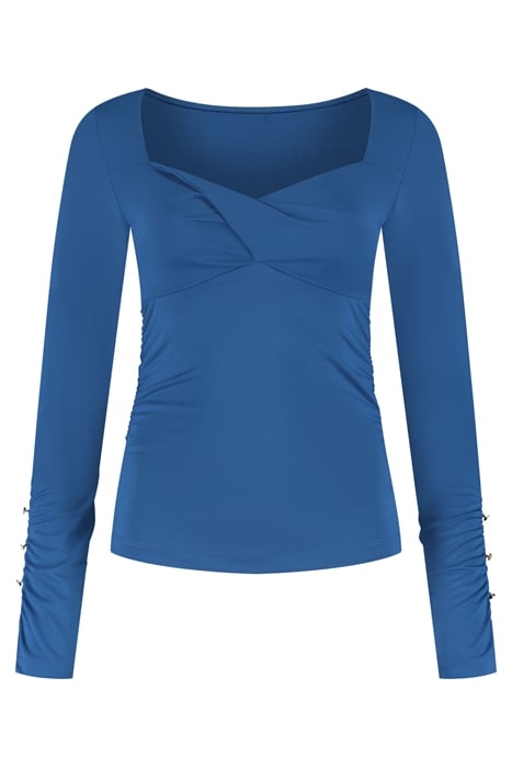 TWIST SHOULDER TOP NAUTICAL BLUE 1