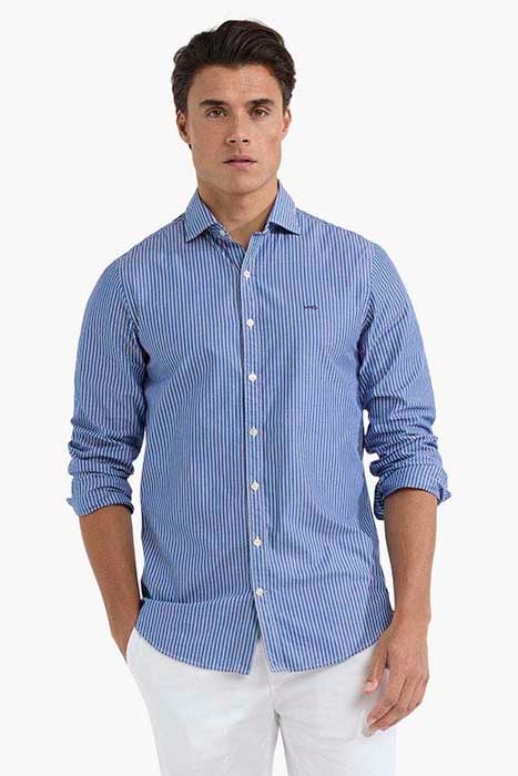 STRIPE SHIRT MEDIUM BLUE 1