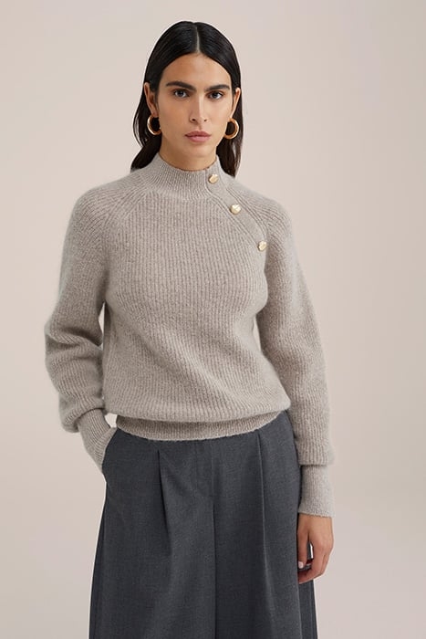 KNITTED PULLOVER BEIGE 1