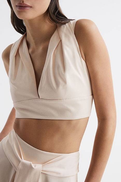 REBECCA-PLEAT SHOULDER CR NUDE 7