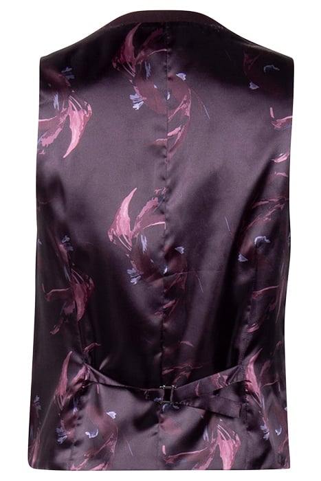 MB MALBEC FLANNEL SUIT WAISTCO BLACK 2