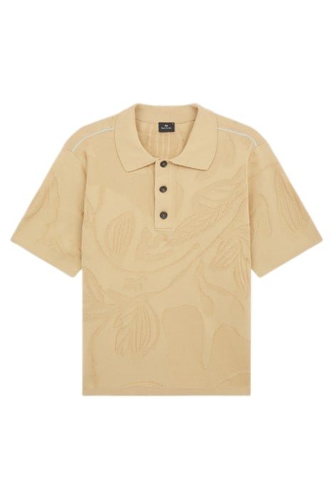 MENS SWEATER SS POLO MEDIUM BEIGE 4