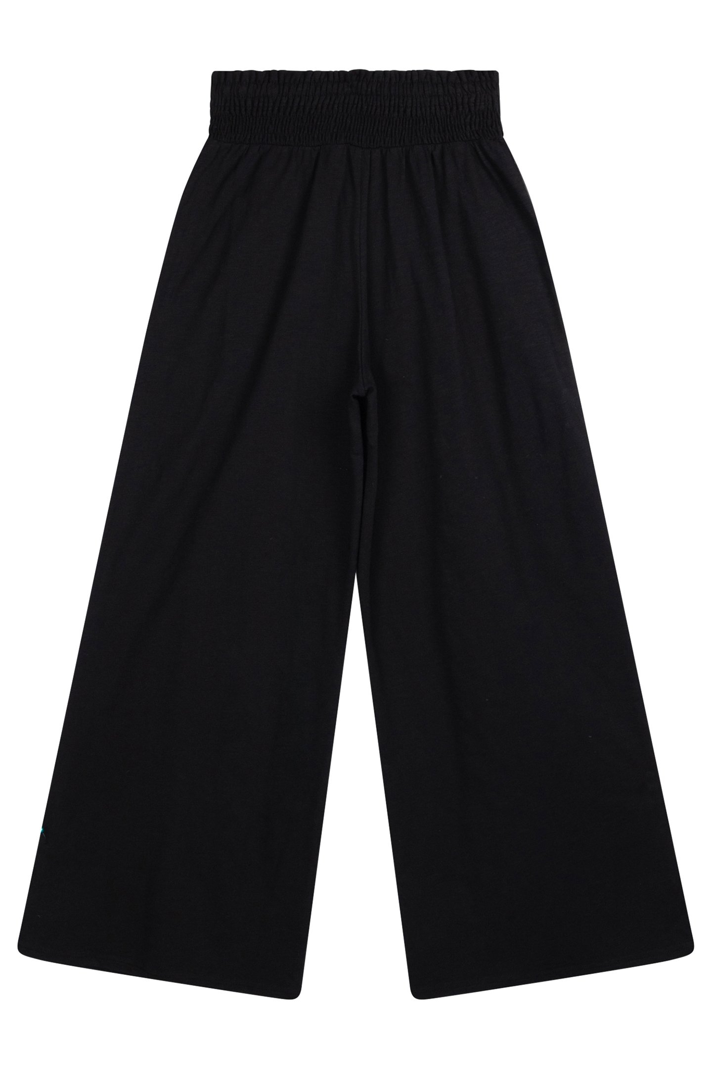 WIDE LEG SMOCK PANTS BLACK 5