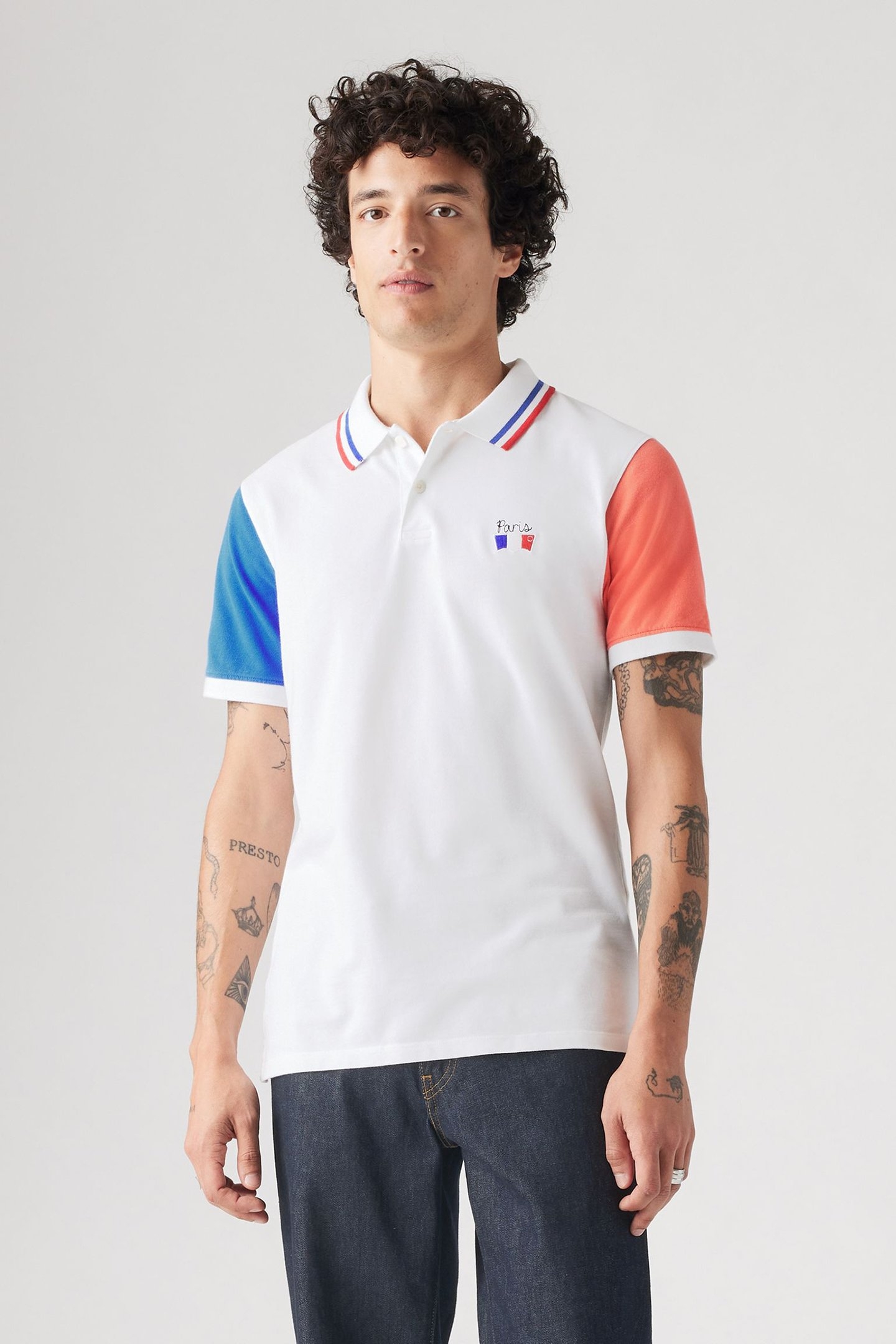 SLIM HOUSEMARK POLO WHITE PIQUE 1