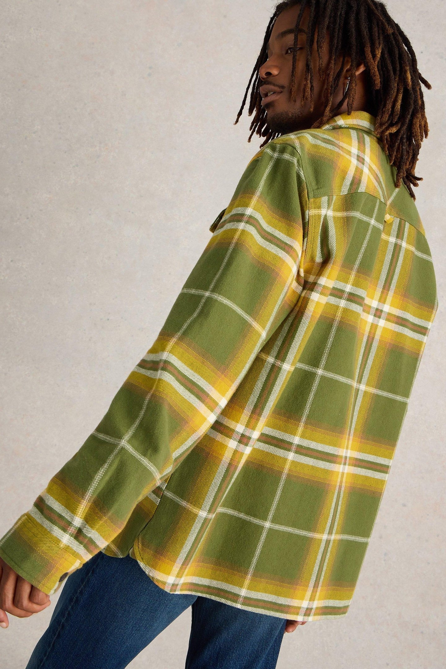 DARWEN CHECK OVERSHIRT GREEN MULTI 2