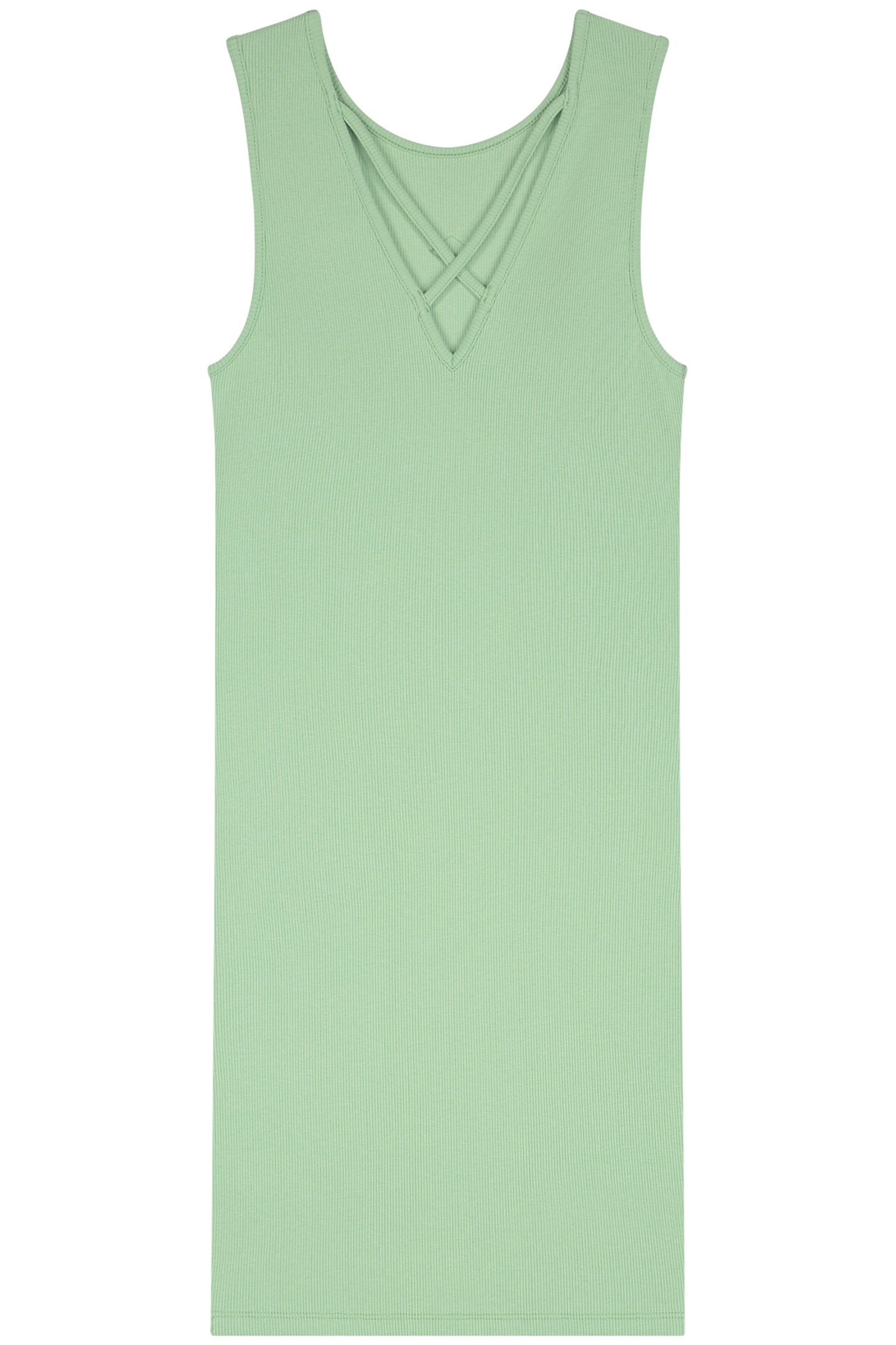 BELLA BACK RIB DRESS MINT 1