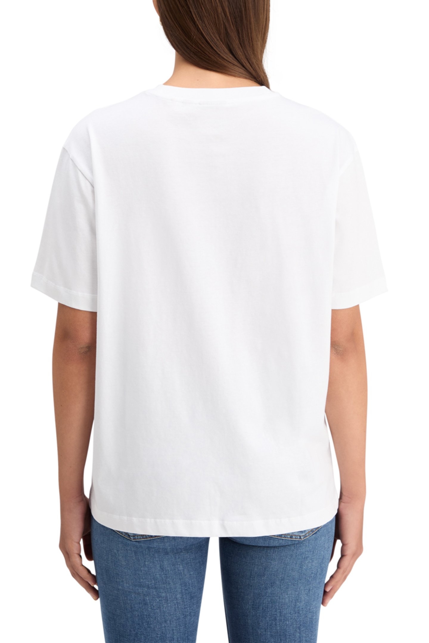 CHEST ARTWORK LOOSE FIT T-SHIRT WHITE 2