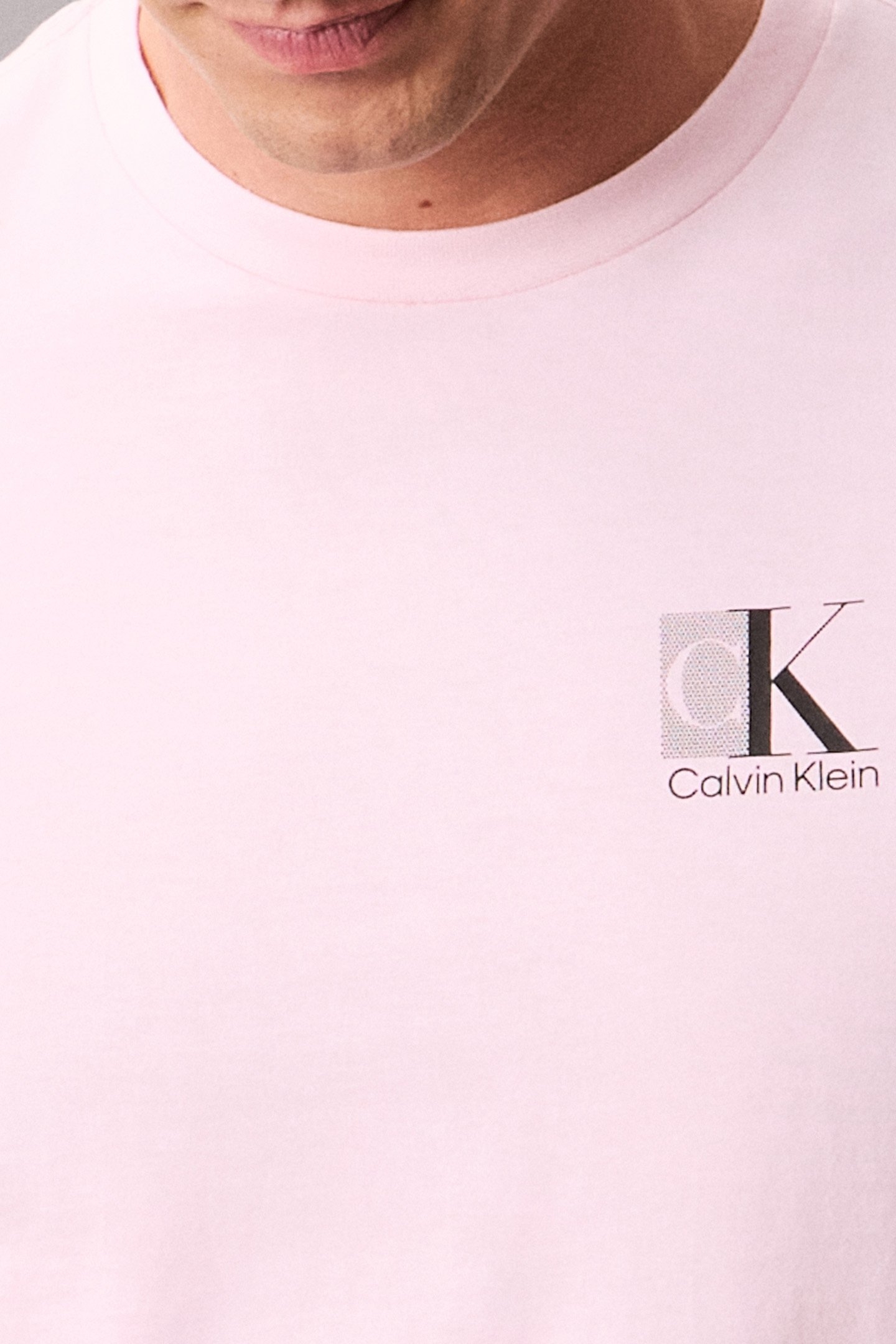 SS 30S EU SP CK ABSTRACT T-SHIRT ROSE SHADOW 5