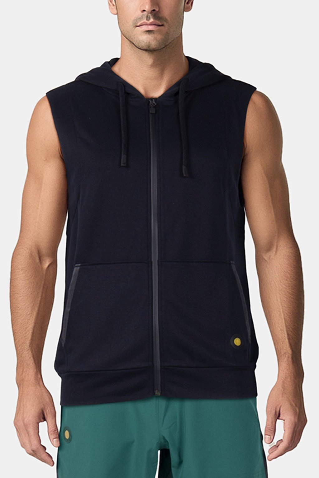 DRAPER - MEN'S SLEEVELESS HOODIE BLACK 1