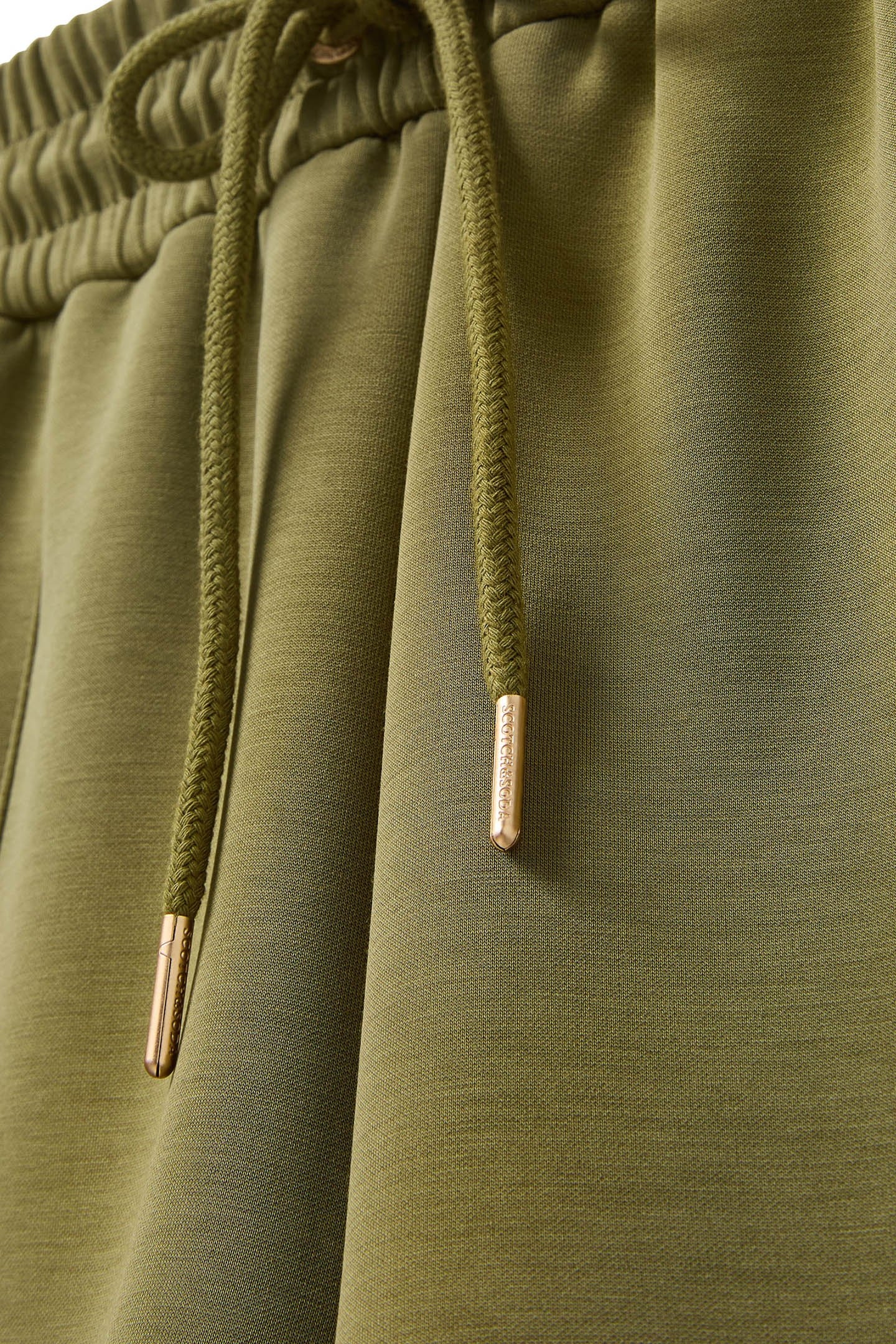 SEAMED DRAWSTRING SHORTS MARTINI OLIVE 6