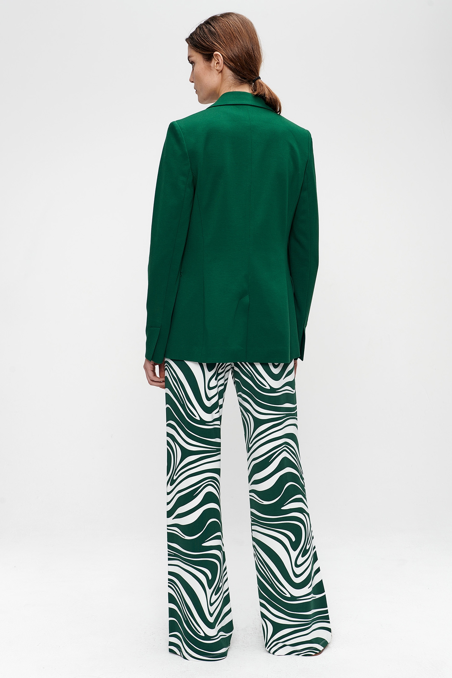 VISCOSE STRETCH BLAZER SPRING GREEN 2