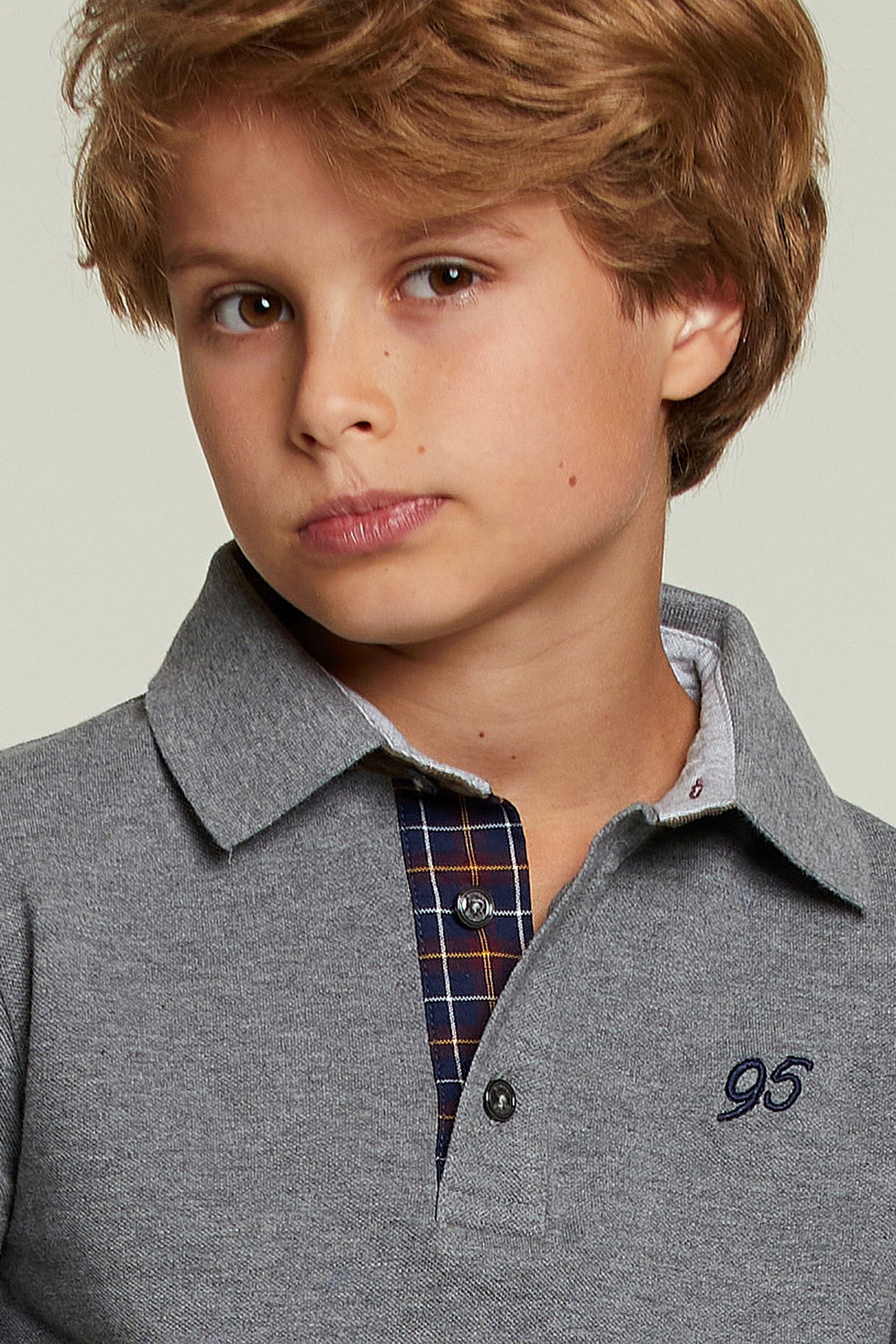 CUSTOM FIT COTTON POLO OXFORD MIX 4