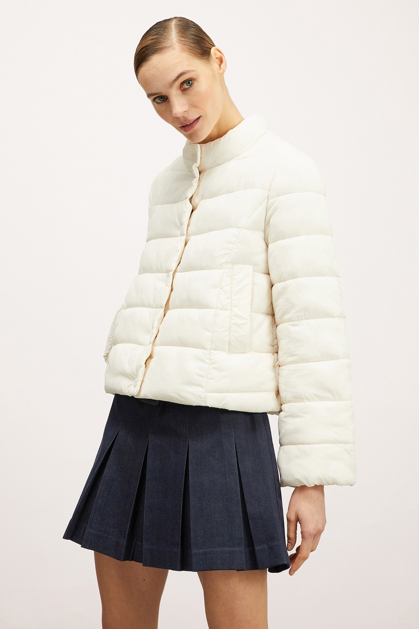 SHORT DOWN JACKET WHITE 1