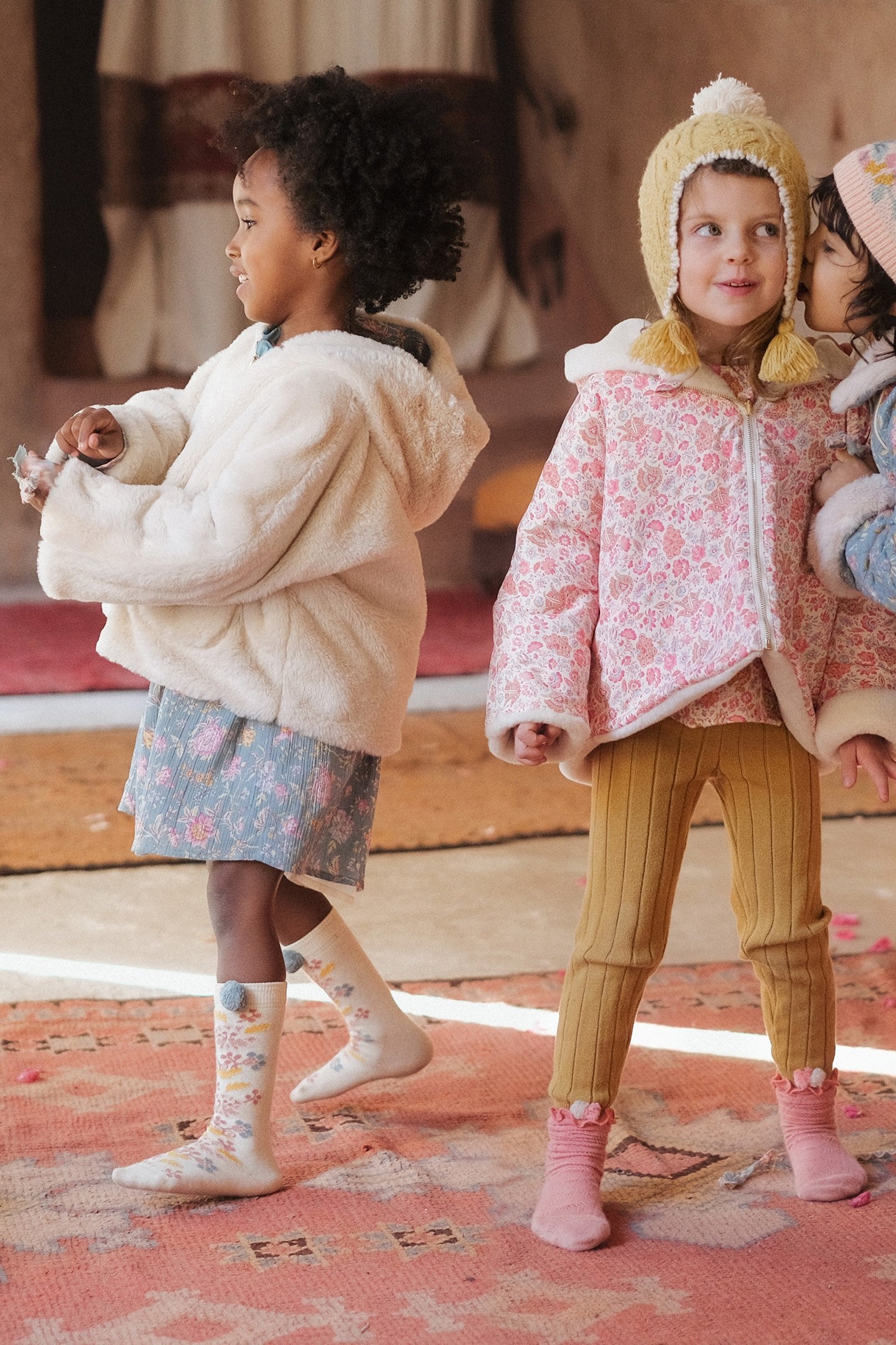 REVERSIBLE COAT FELVET BLUE ROSA DAMASCENA 3