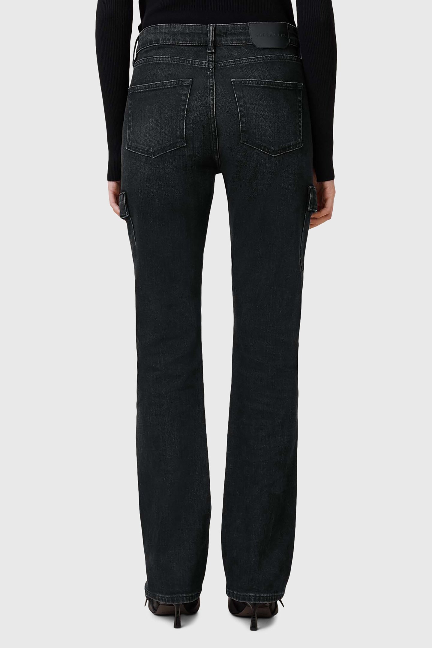 HOLLIS CARGO BOOTCUT WASHED BLACK 2