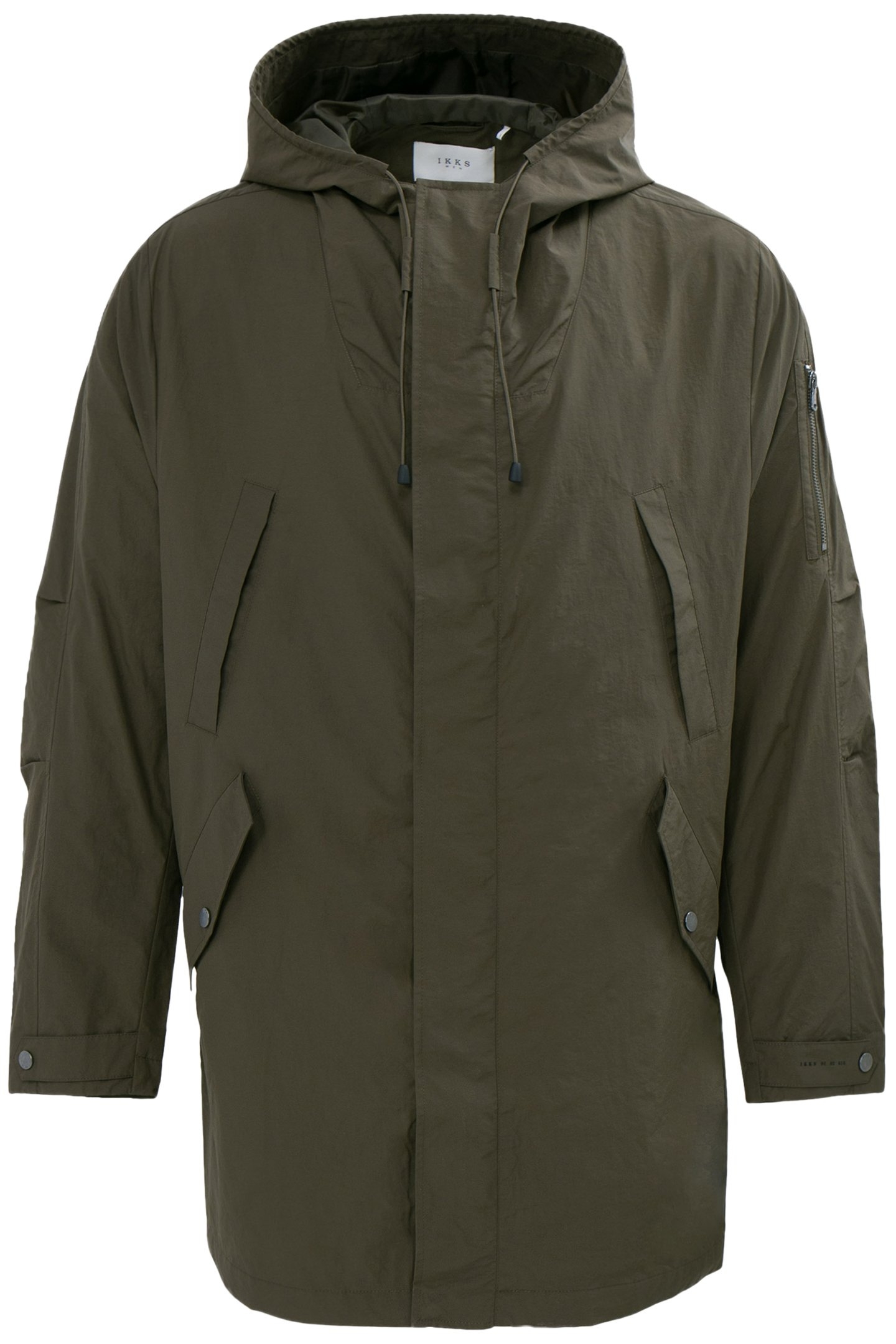 KHAKI PARACHUTE-STYLE NYLON PARKA 4
