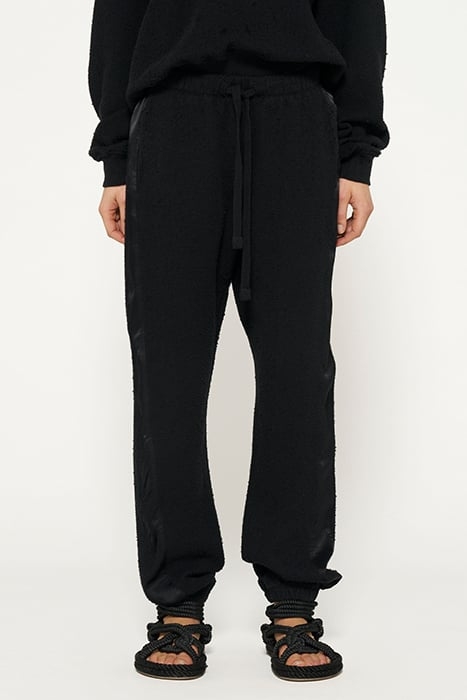TEXTURE FLEECE JOGGER BLACK 5