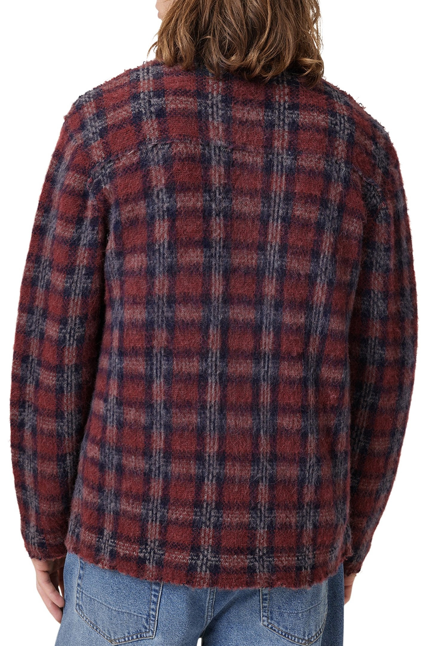 AUSTIN CARDIGAN DARK BRICK RED 2