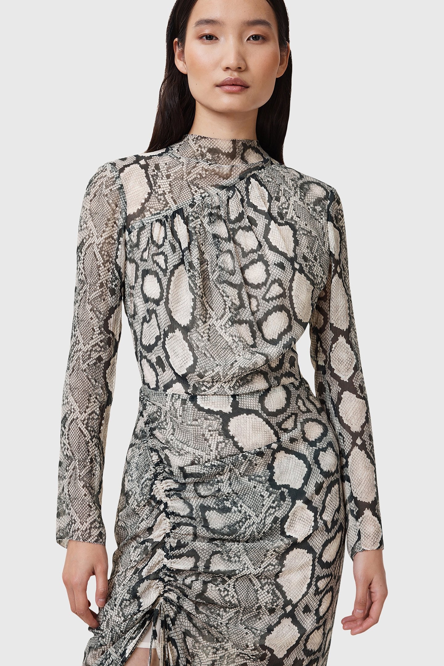 RIZO DRESS FLOW ECRU WHITE 6