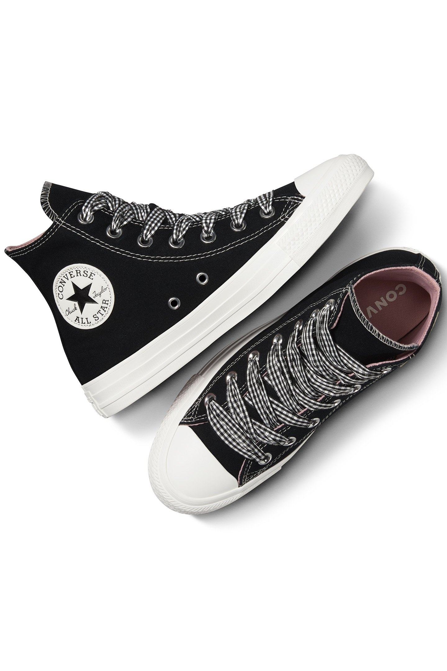 CHUCK TAYLOR ALL STAR GINGHAM BLACK/HORIZON PINK/WHITE 3