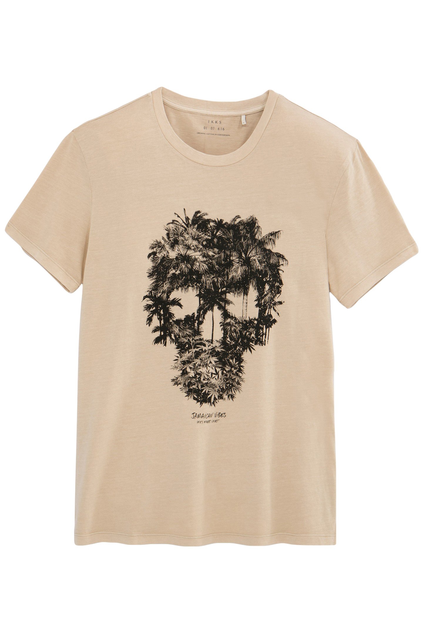 SAND T-SHIRT WITH PALM TREE-SKULL IMAGE 3