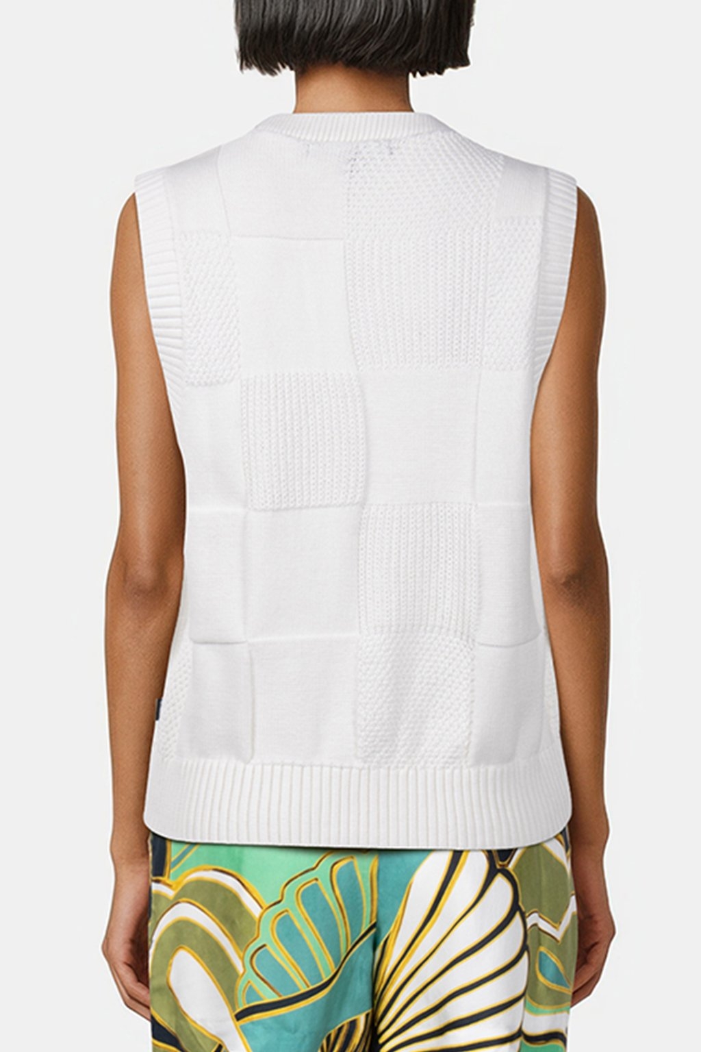 AVENUE SWEATER VEST MARSHMALLOW 2