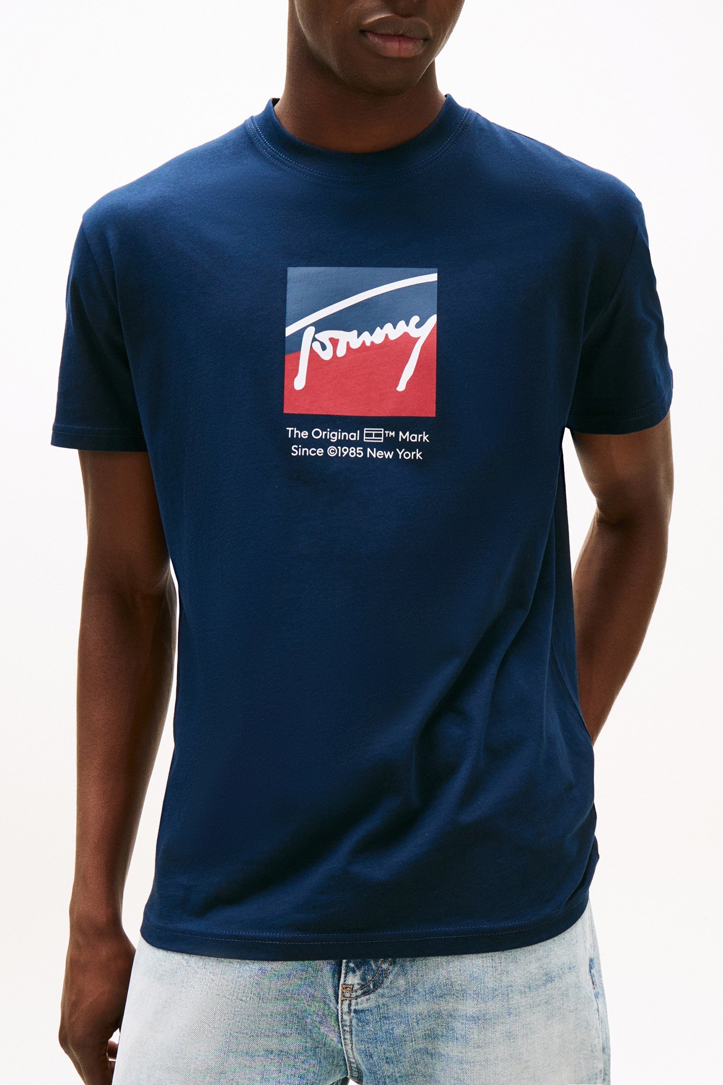 TJM REG RWB DNA TEE NORMAL FIT TSHIRT DARK NIGHT NAVY 1