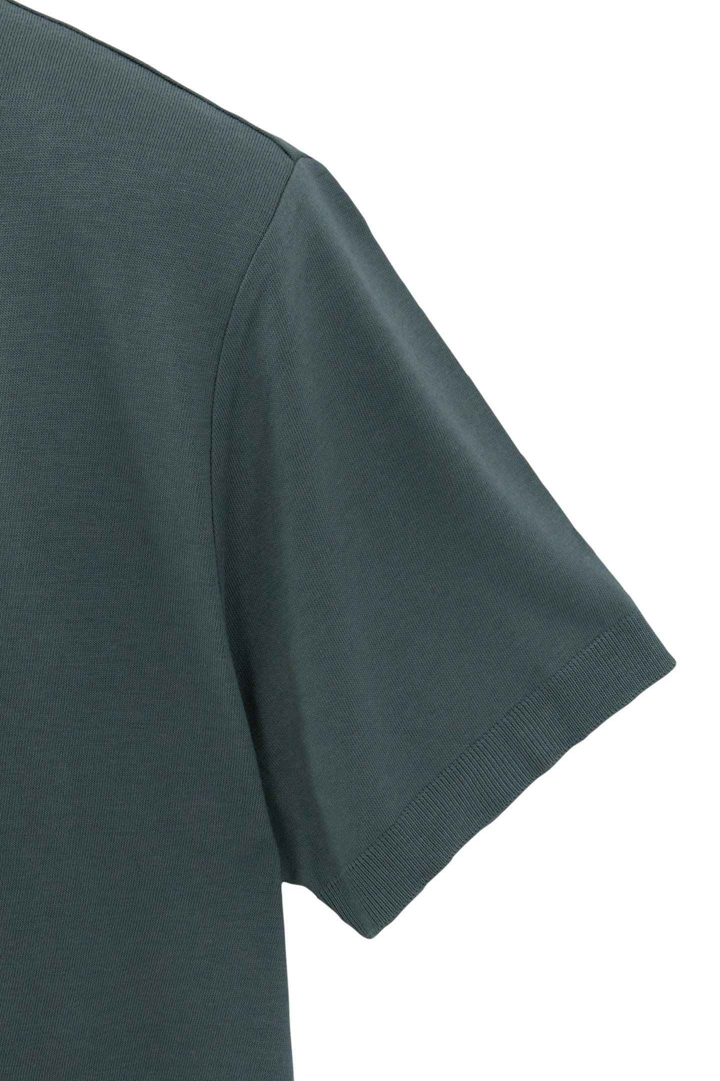 BLUISH GREEN COTTON MODAL BLEND T-SHIRT 7