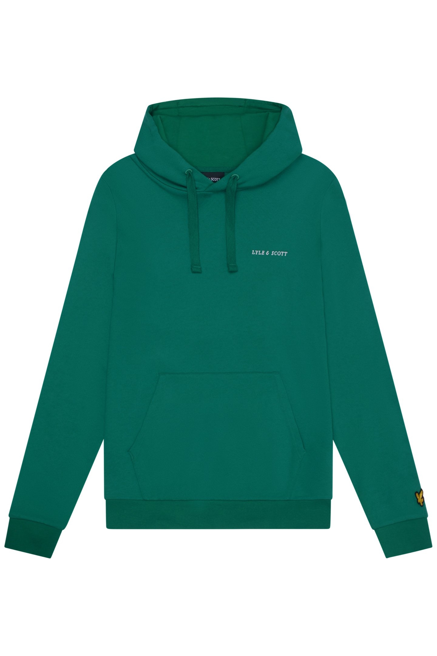 LOOPBACK EMBROIDERED HOODIE COURT GREEN 4