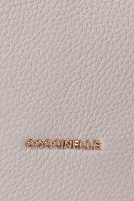 LEATHER MEDIUM SHOULDER BAG IN WHITE 5