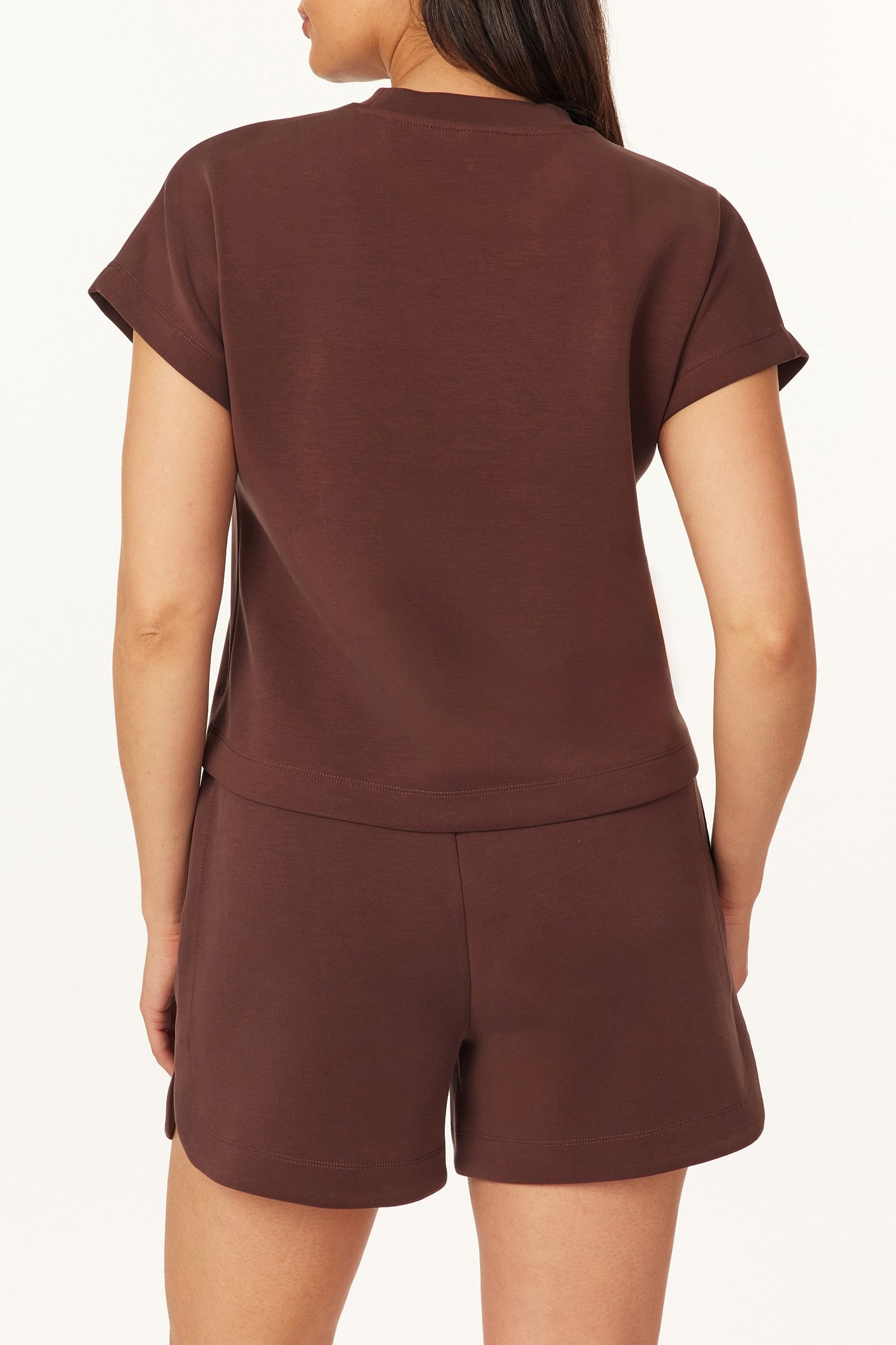 CURVED SLEEVE TEE PUCE 2