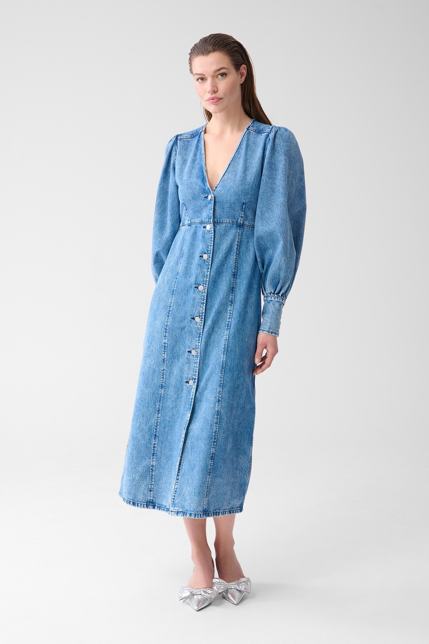 LA-SBSNDENIM DRESS MEDIUMSTONE 1