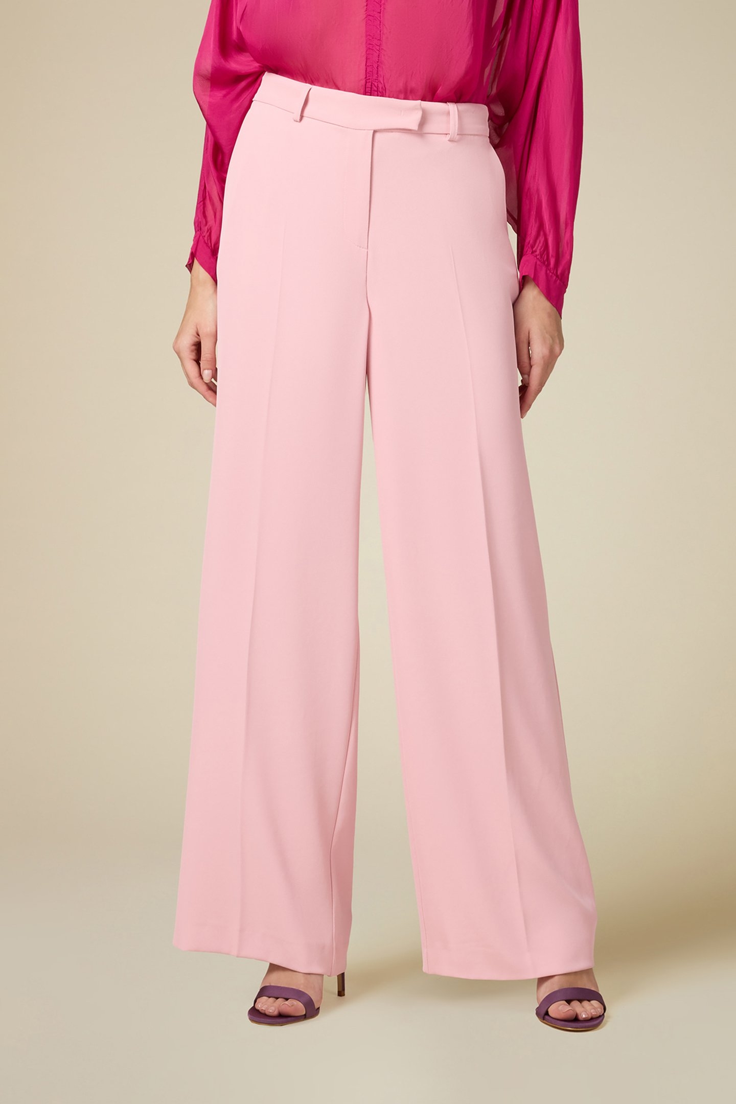 PALAZZO TROUSERS LIGHT PINK 1