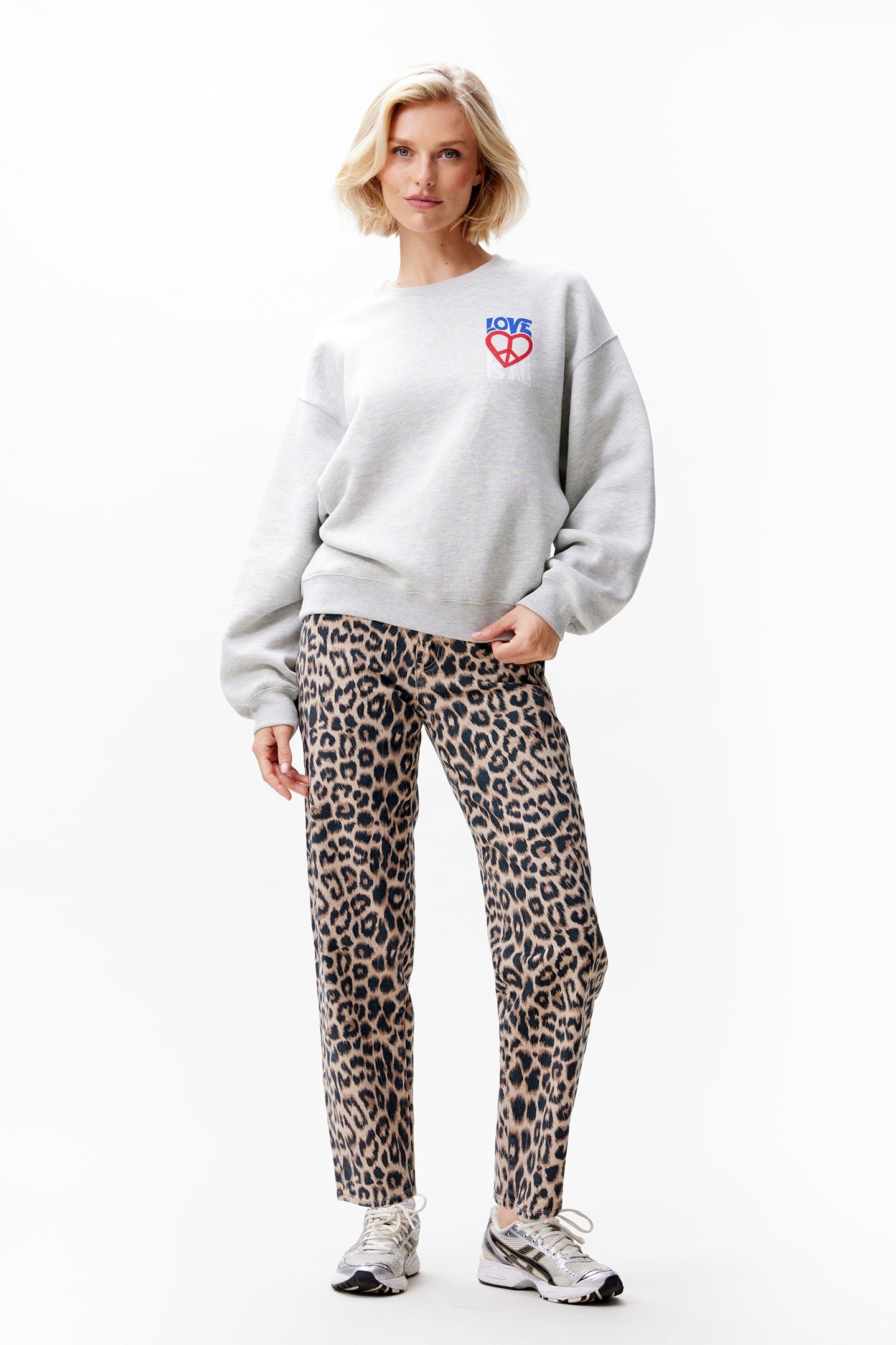 GRAPHIC SWEATER GREY MELANGE 1