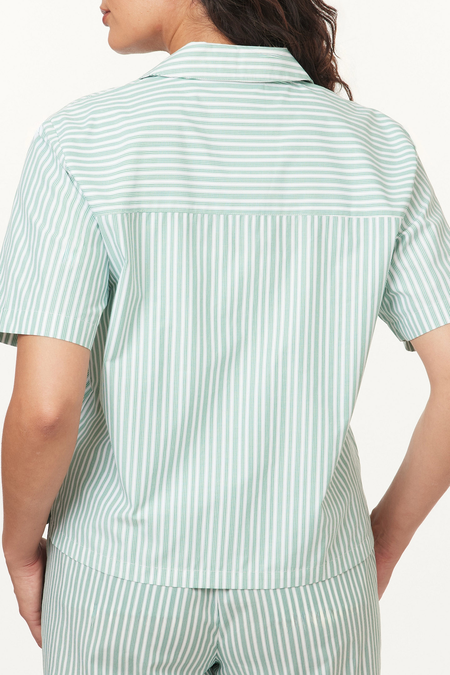 STRIPED CAMP SHIRT EDEN/WHITE 2