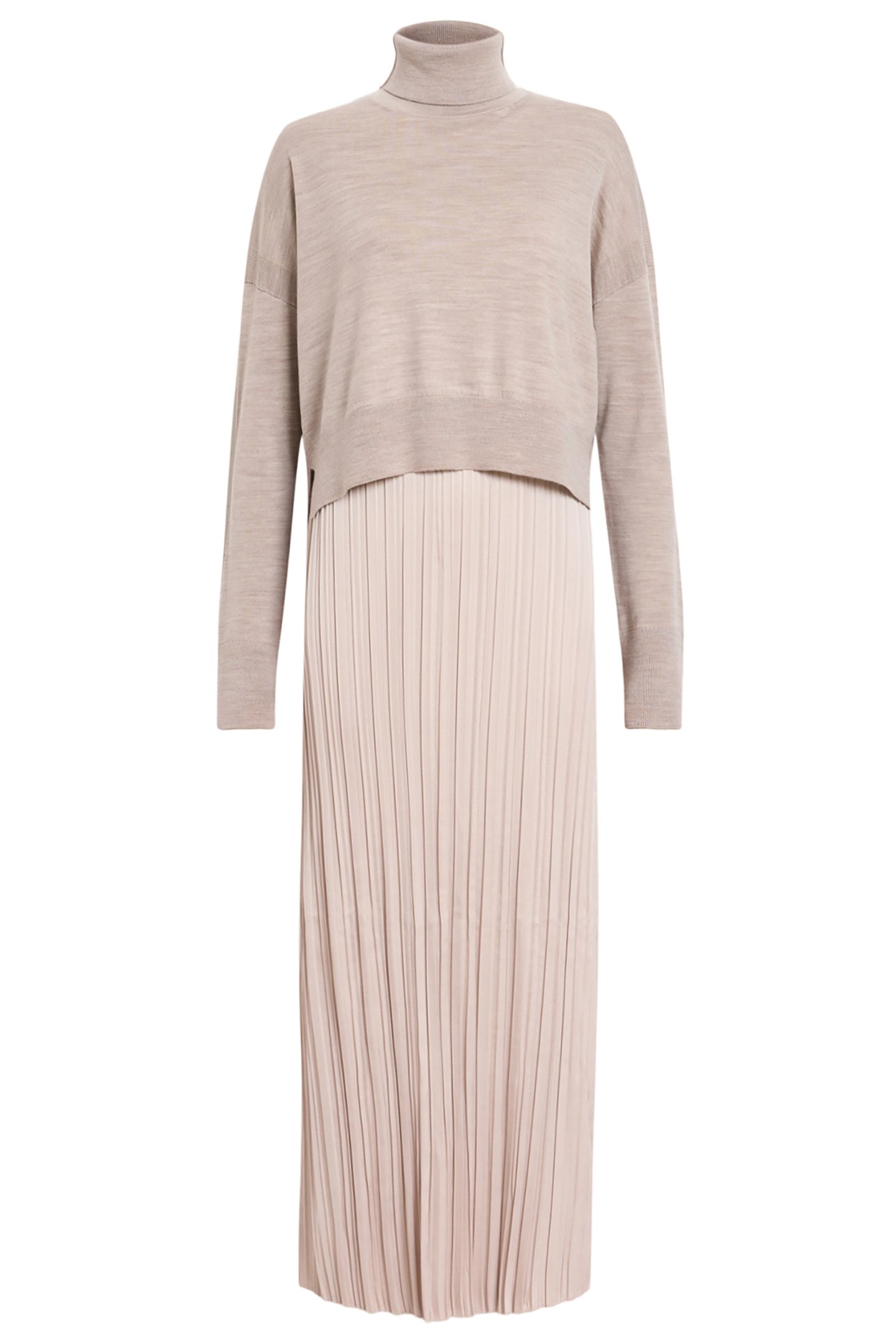 VITTORIA DRESS FAWN BROWN 3