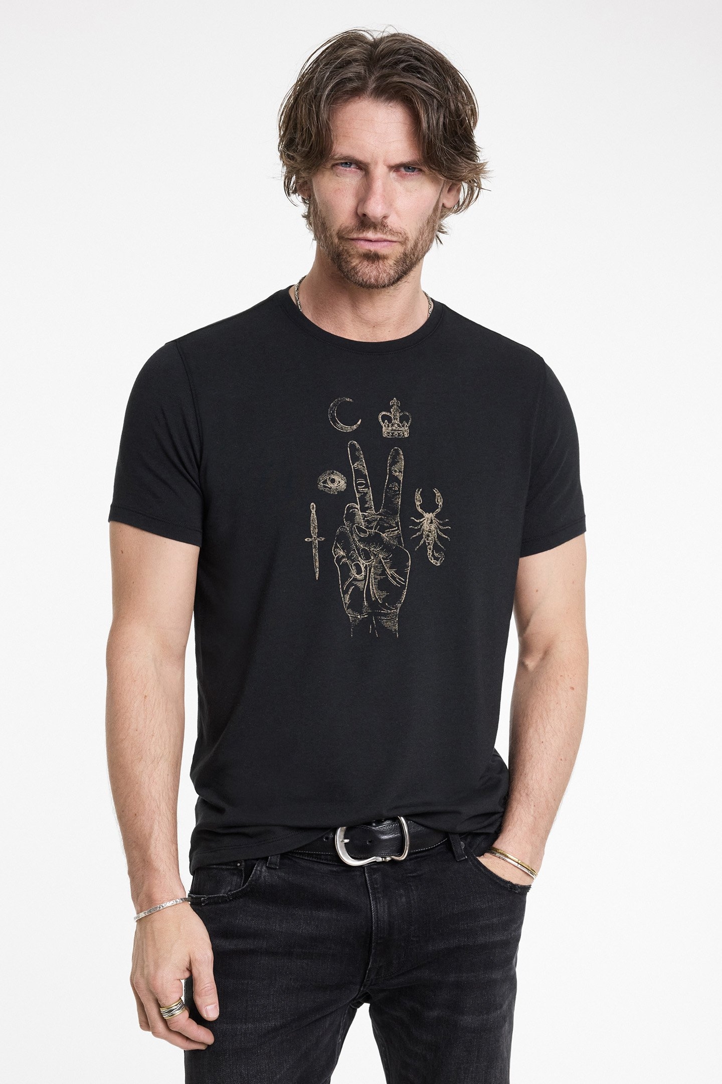 SS CREW TEE - ELEMENTS P BLACK 1