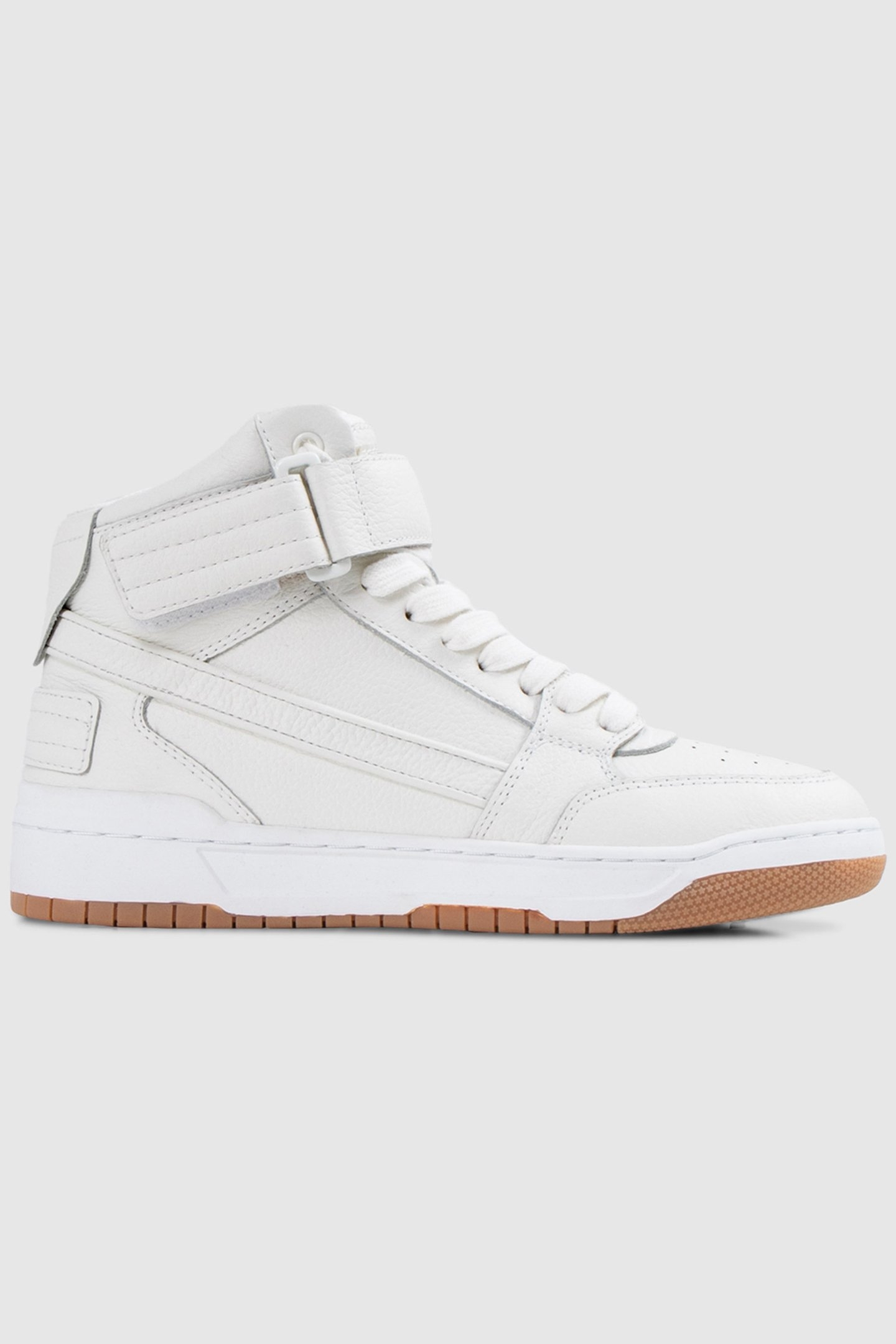 UNISEX WHITE LEATHER GENDER FREE TRAINERS 1