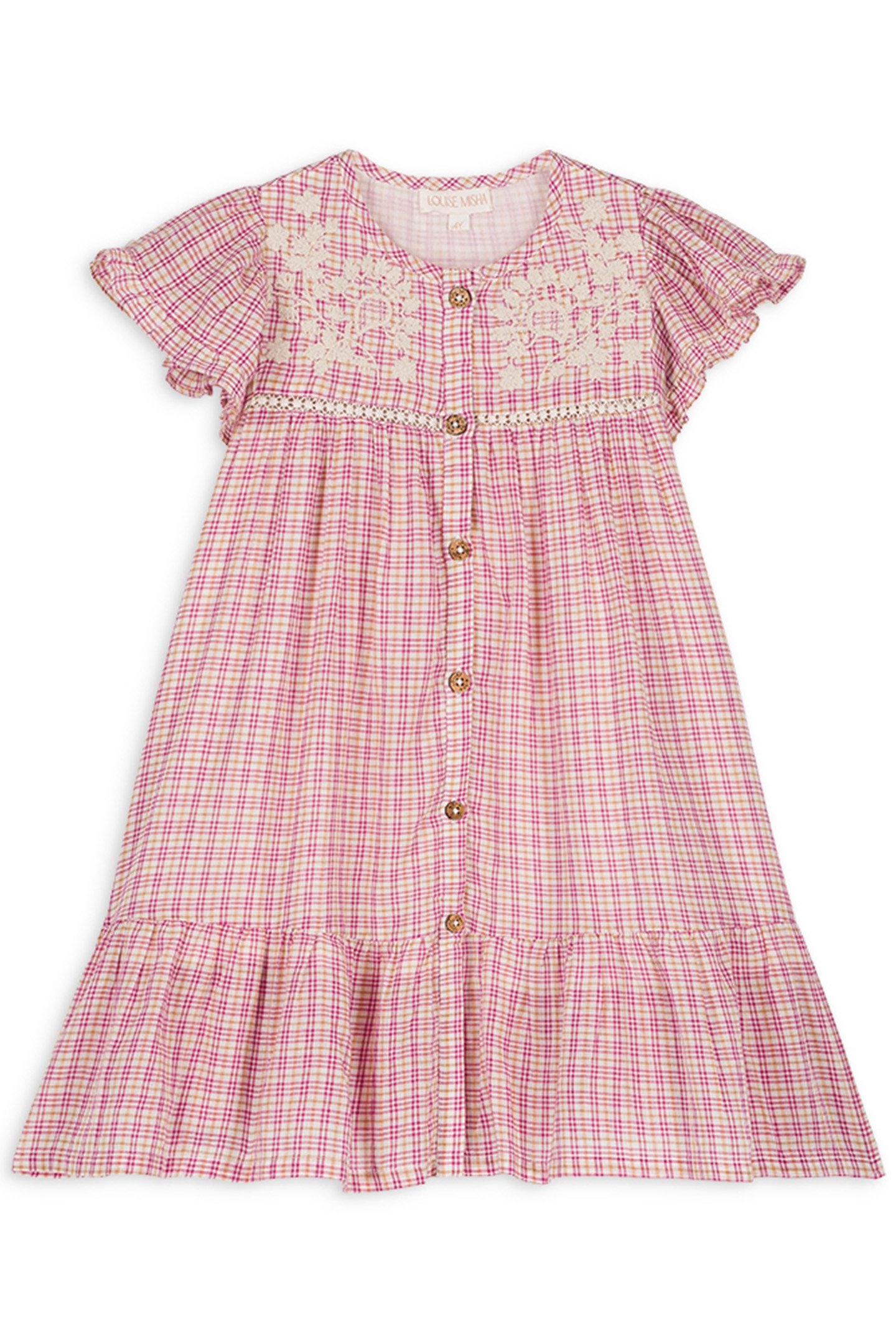 DRESS CARLINA FUCHSIA TARTAN JOY 2