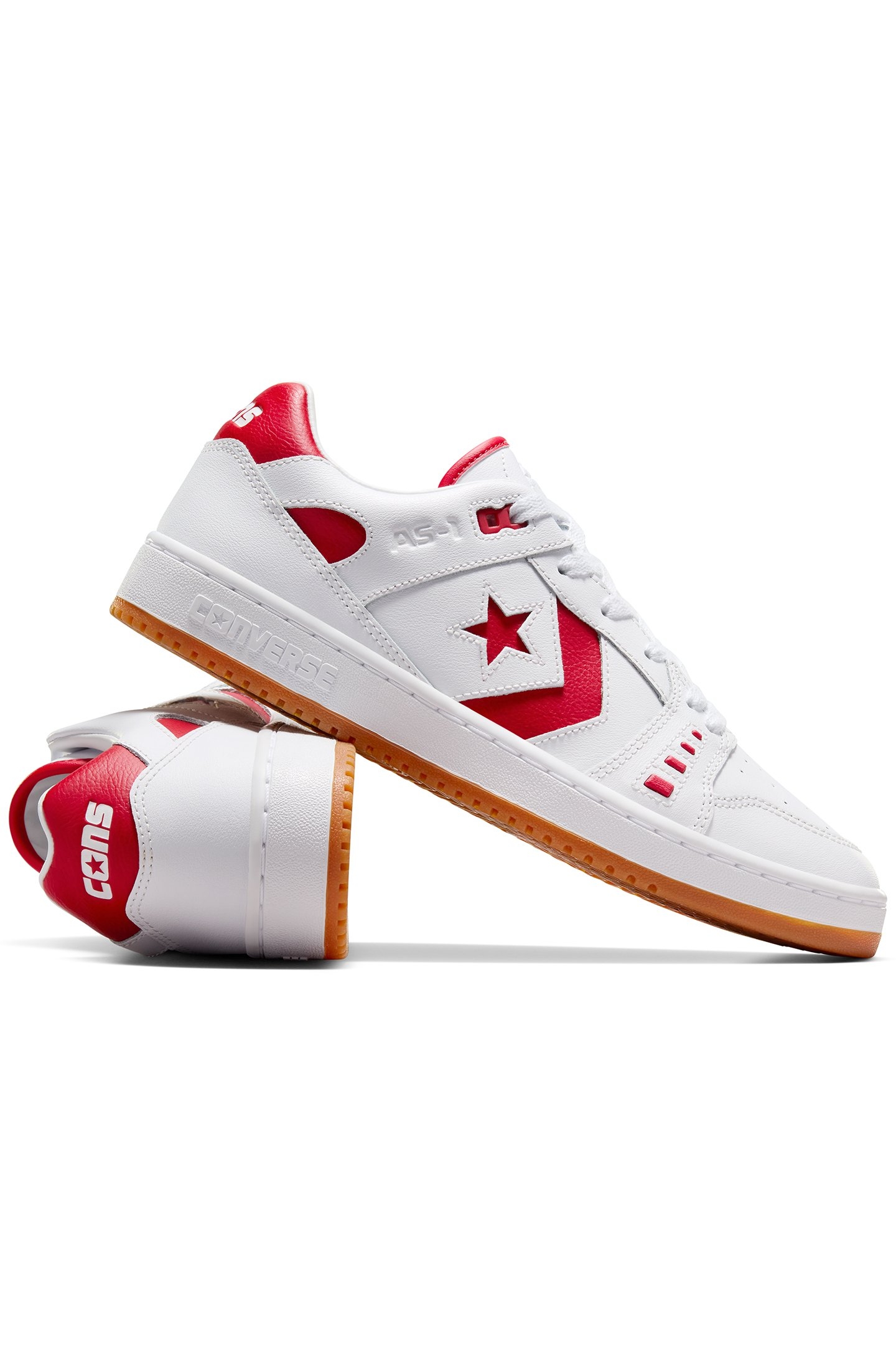 CONS AS-1 PRO LEATHER WHITE/RED/WHITE 5