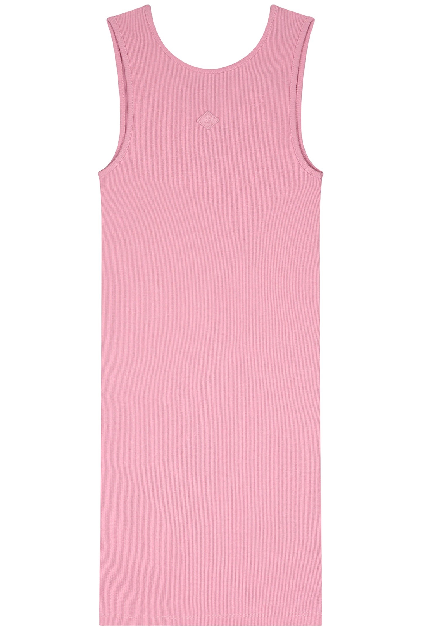 BELLA BACK RIB DRESS MARSHMALLOW PINK 2