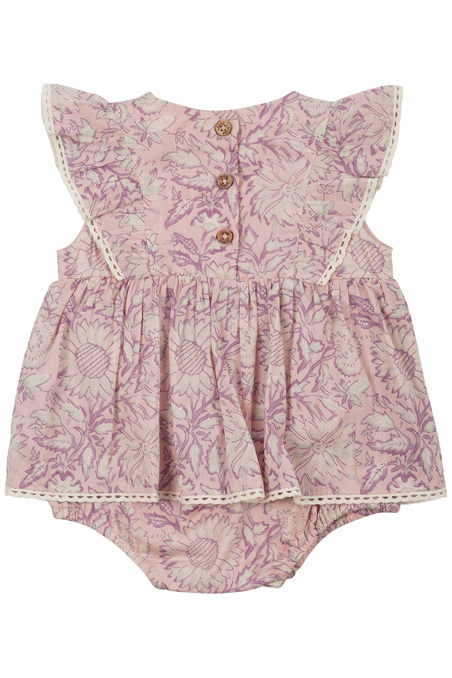 ROMPERS LENA PINK DAISY GARDEN 2