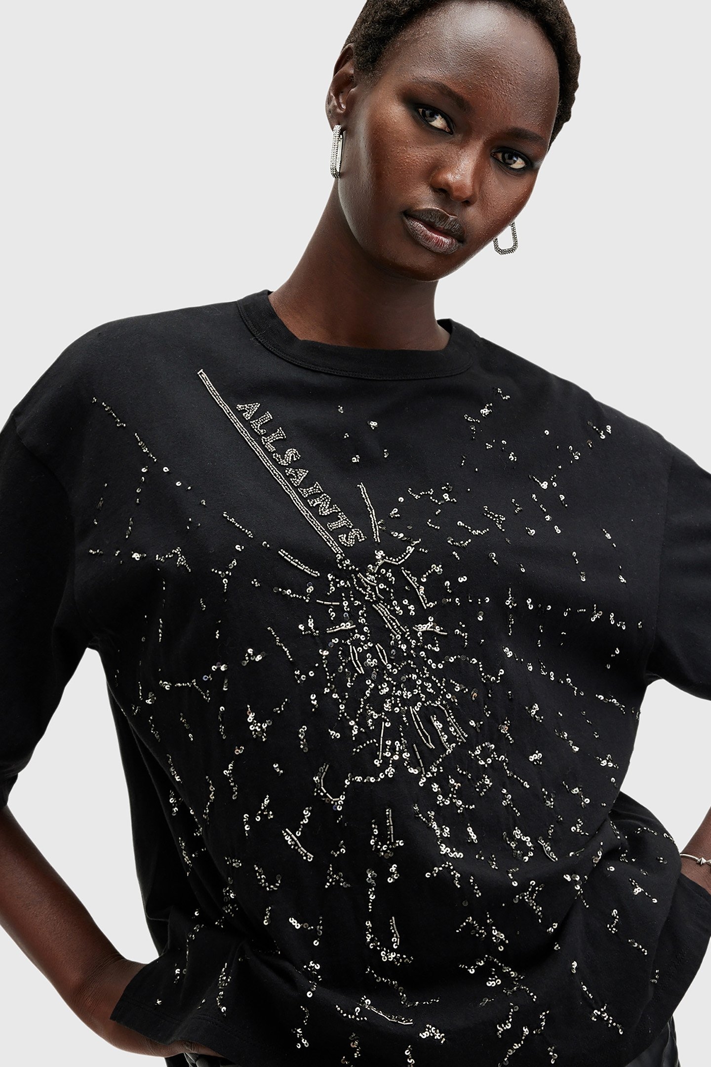 AMELIE SHATTER TEE BLACK 7