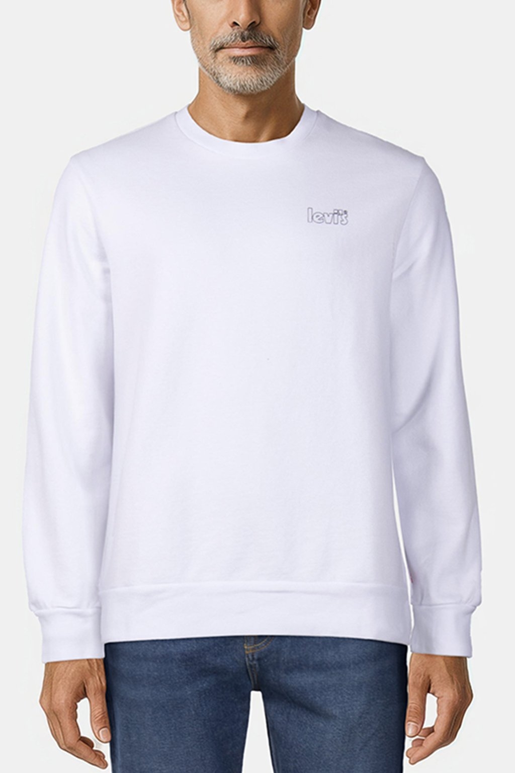 GRAPHIC SWEATSHIRT POSTER OUTLINE WHITE 1