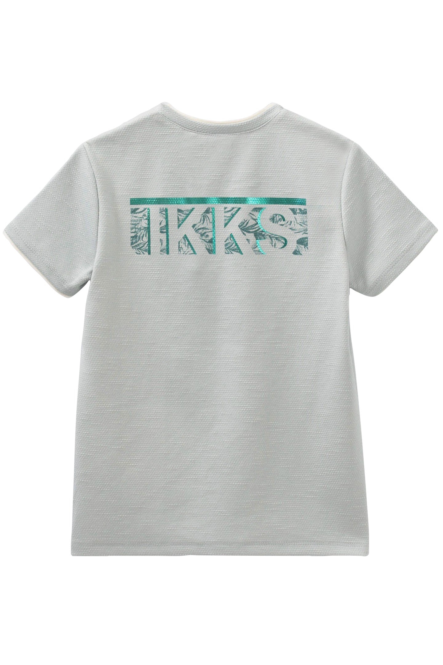 GREEN TROMPE_L'ŒIL T-SHIRT BOY'S COLLAR 2