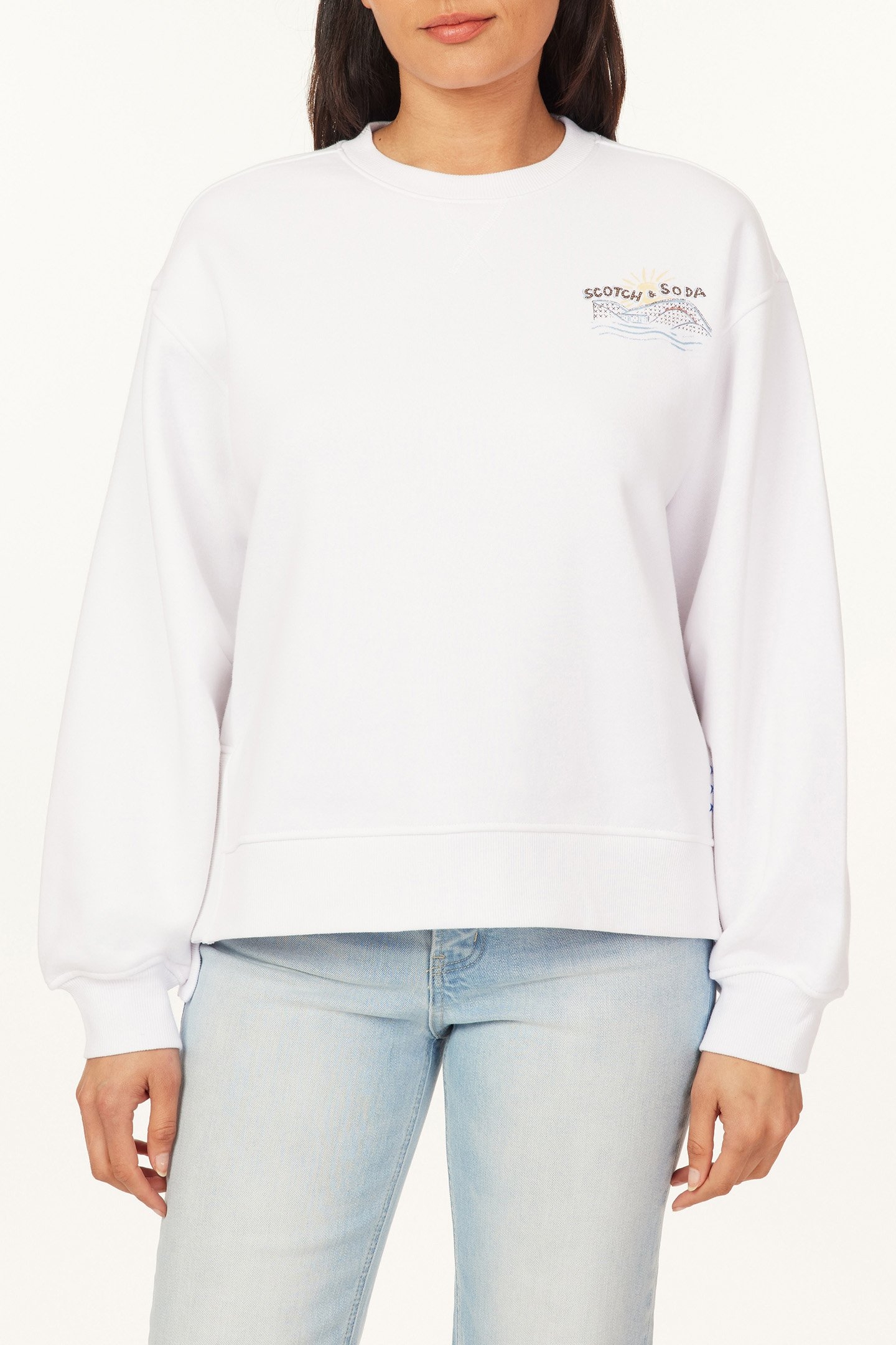 SWEATSHIRT BRIGHT WHITE 1