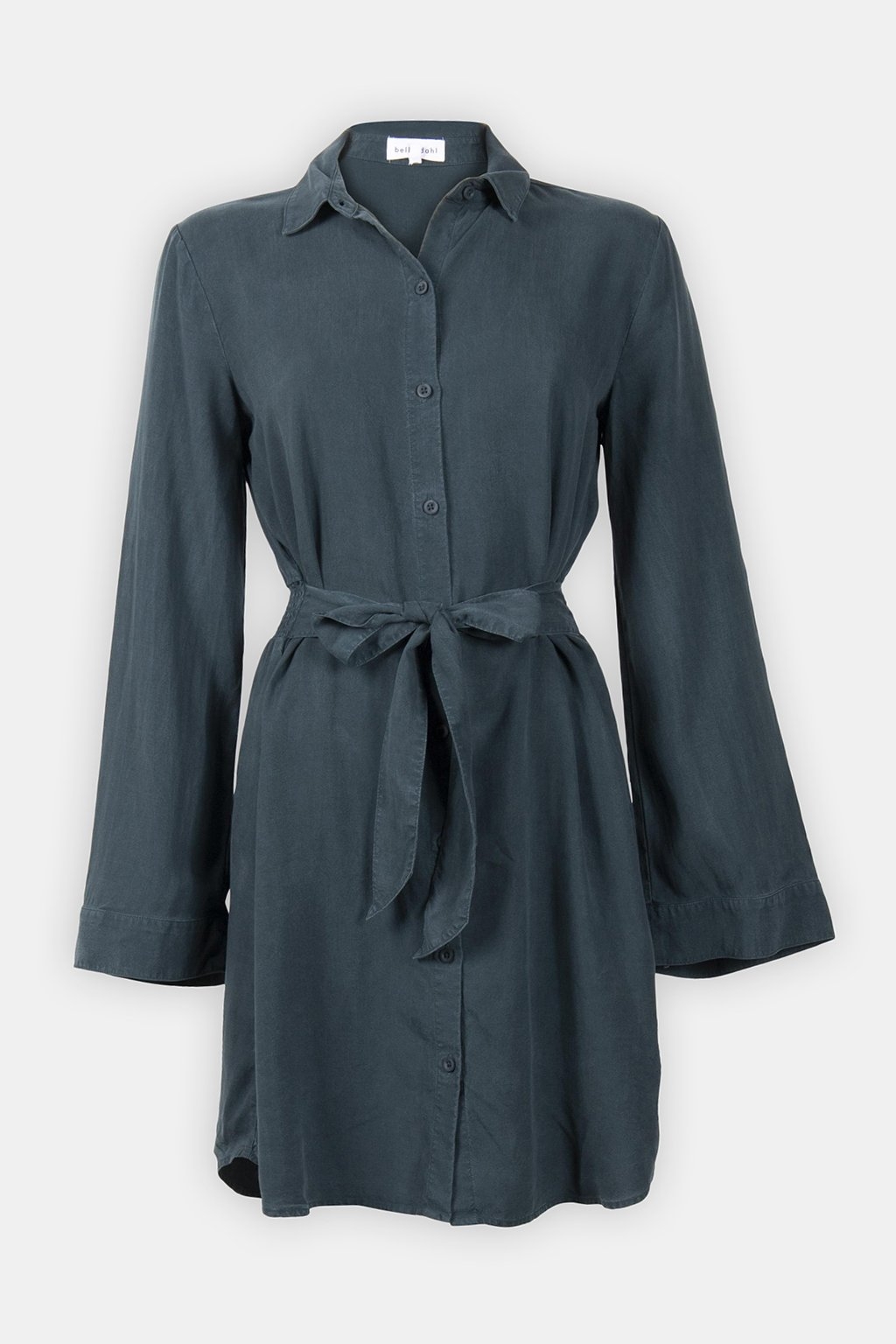 MINI SHIRT DRESS WITH SMOCKED BACK JADE NIGHT 3